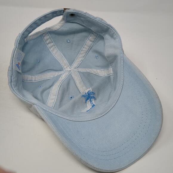 Pine Island Slideback Baseball Cap Blue One Size Adjustable Embroidered 6 Panel - Picture 7 of 9